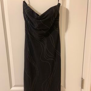Black Strapless Dress